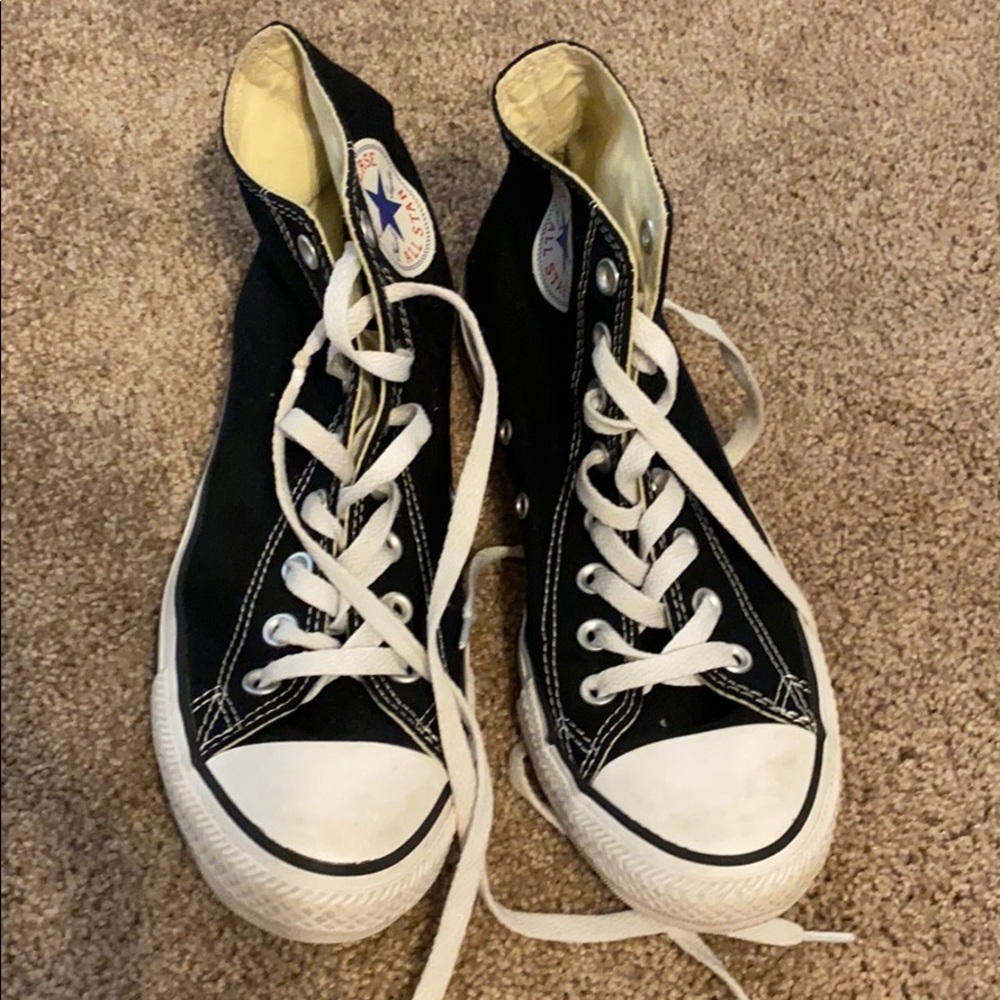 black high top converse